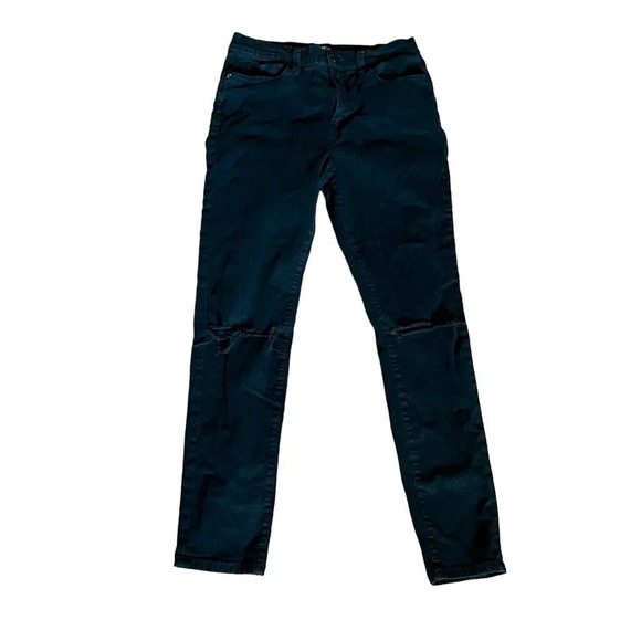 BDG Jeans Womens 29 Twig High Rise Black Distressed Cotton Blend Denim Grunge - Picture 1 of 9